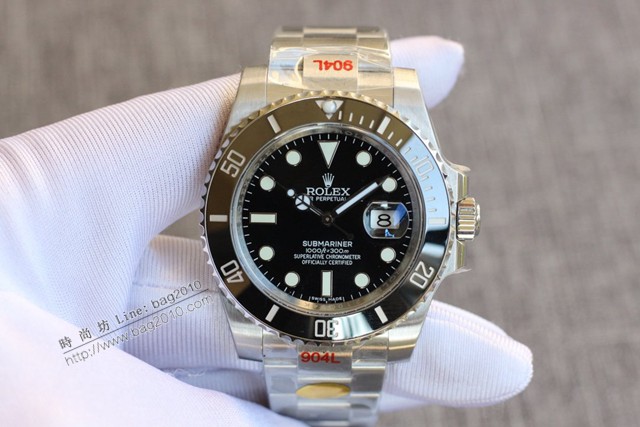 勞力士複刻手錶 Rolex最完美綠水鬼SUB-N廠V10升級版男士腕表  gjs1754